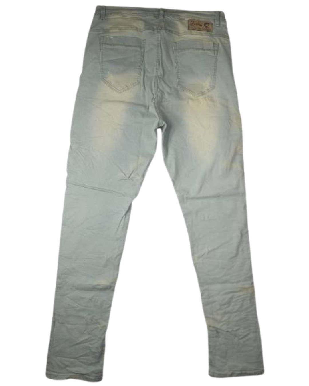 Jean hombre parte trasera dirty claro