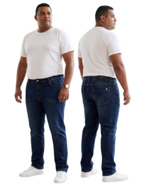 Jean hombre azul medio y oscuro slim modelo