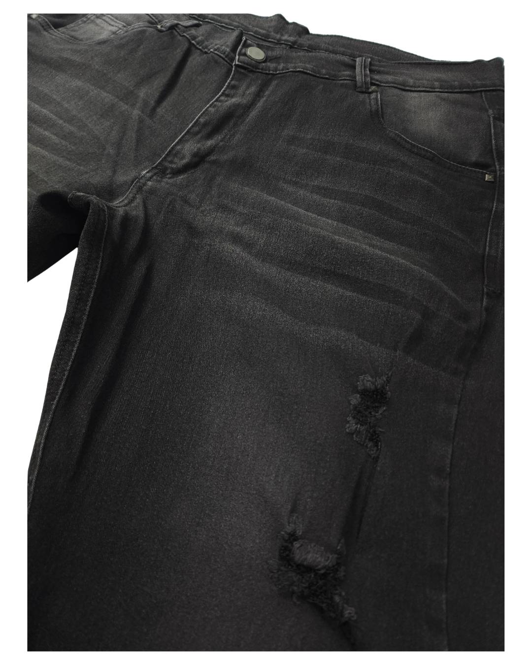 Jean hombre gris detalle rotos
