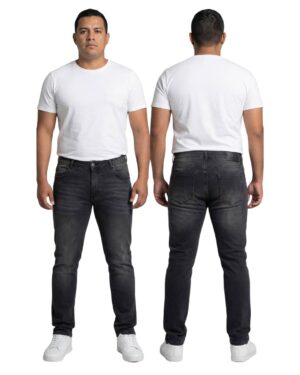 Jean hombre gris carbón slim sin rotos modelo