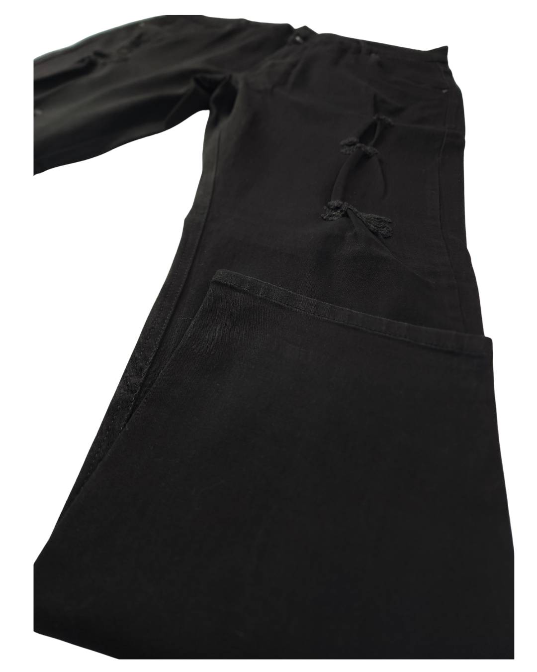 Jean hombre negro bota slim