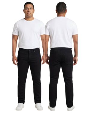 Jean hombre negro slim sin rotos modelo