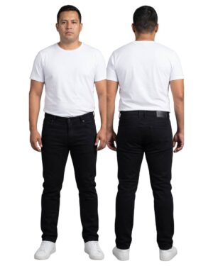 Jean hombre negro slim sin rotos modelo