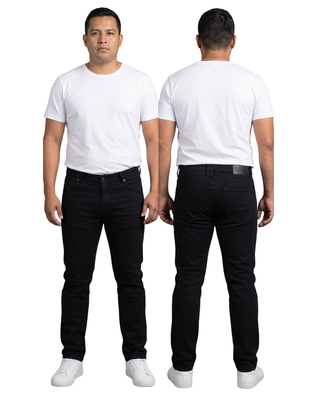 Jean hombre negro slim sin rotos modelo