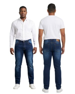 Jean hombre skinny azul puesto modelo