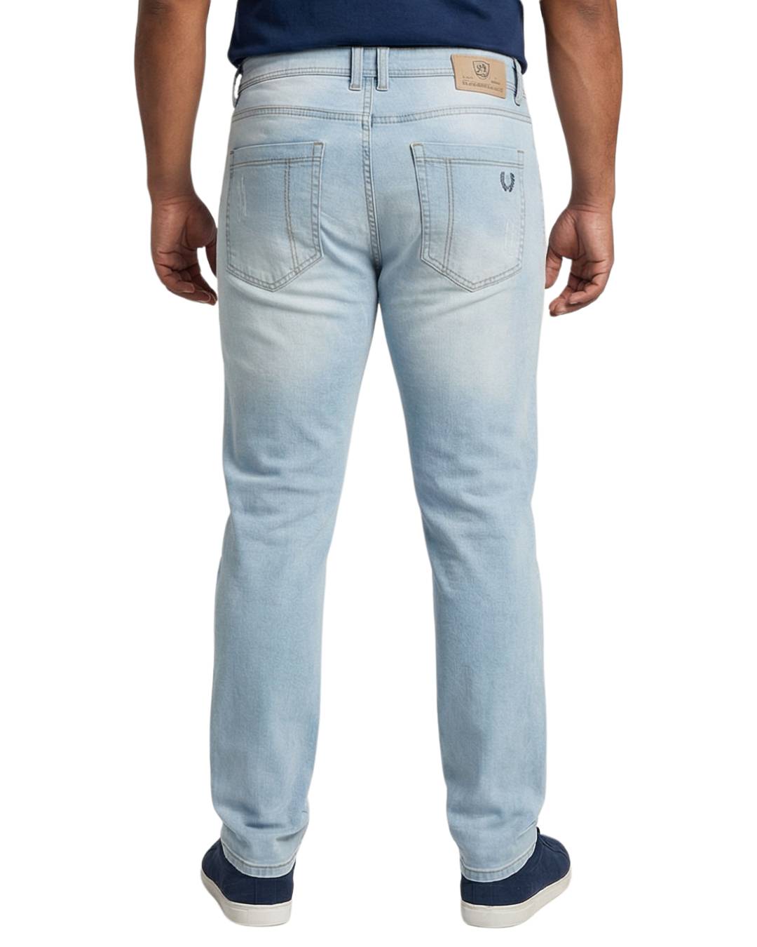 Jean hombre azul hielo vista trasera