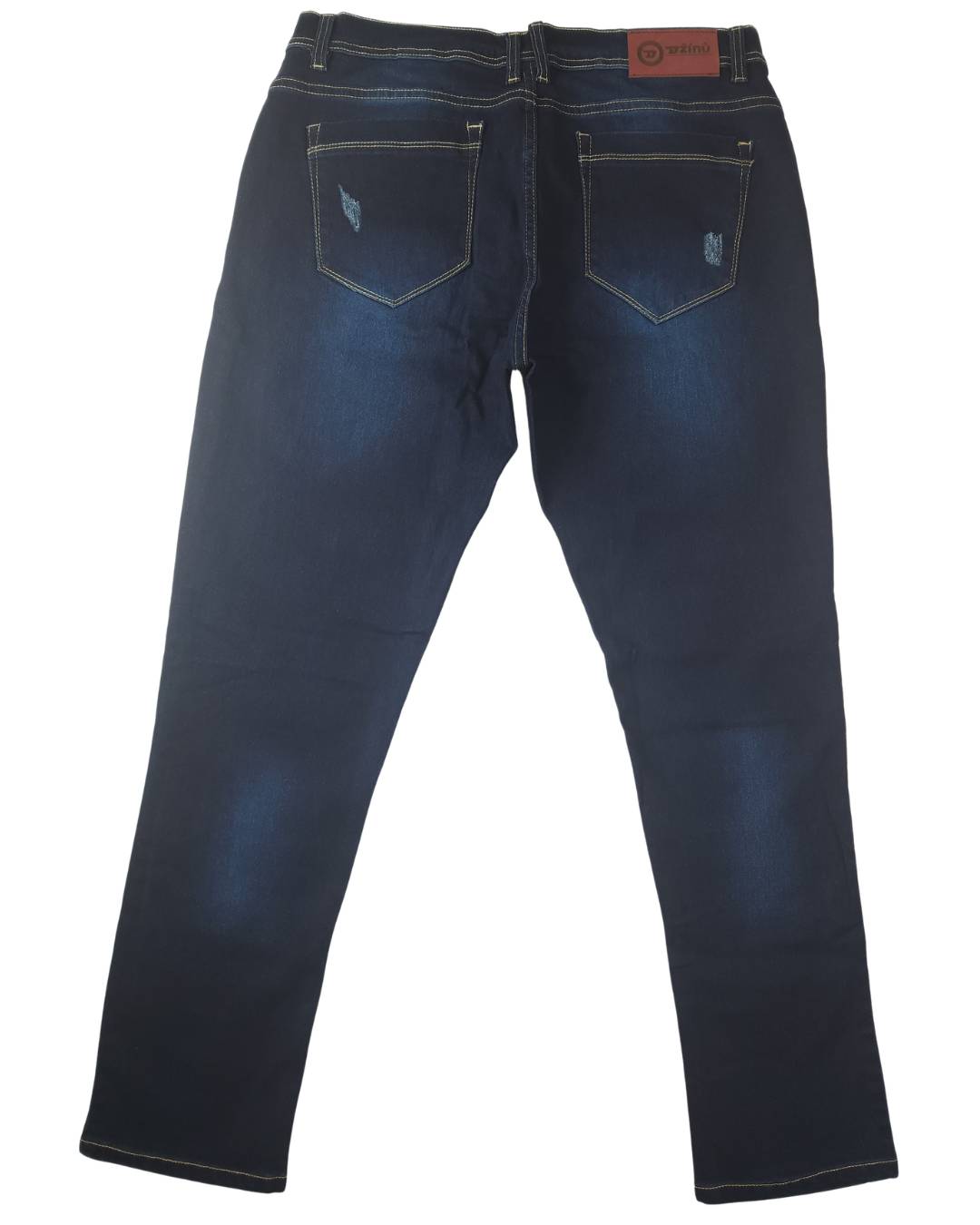 Jean hombre azul oscuro detalle desgaste