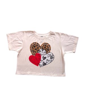 Camiseta marfil plana mujer