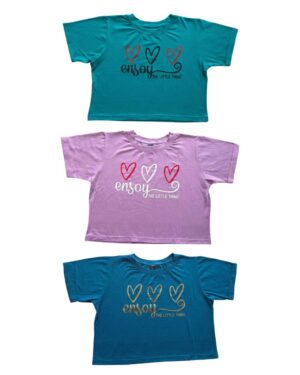 Camiseta mujer variedad de colores estampada