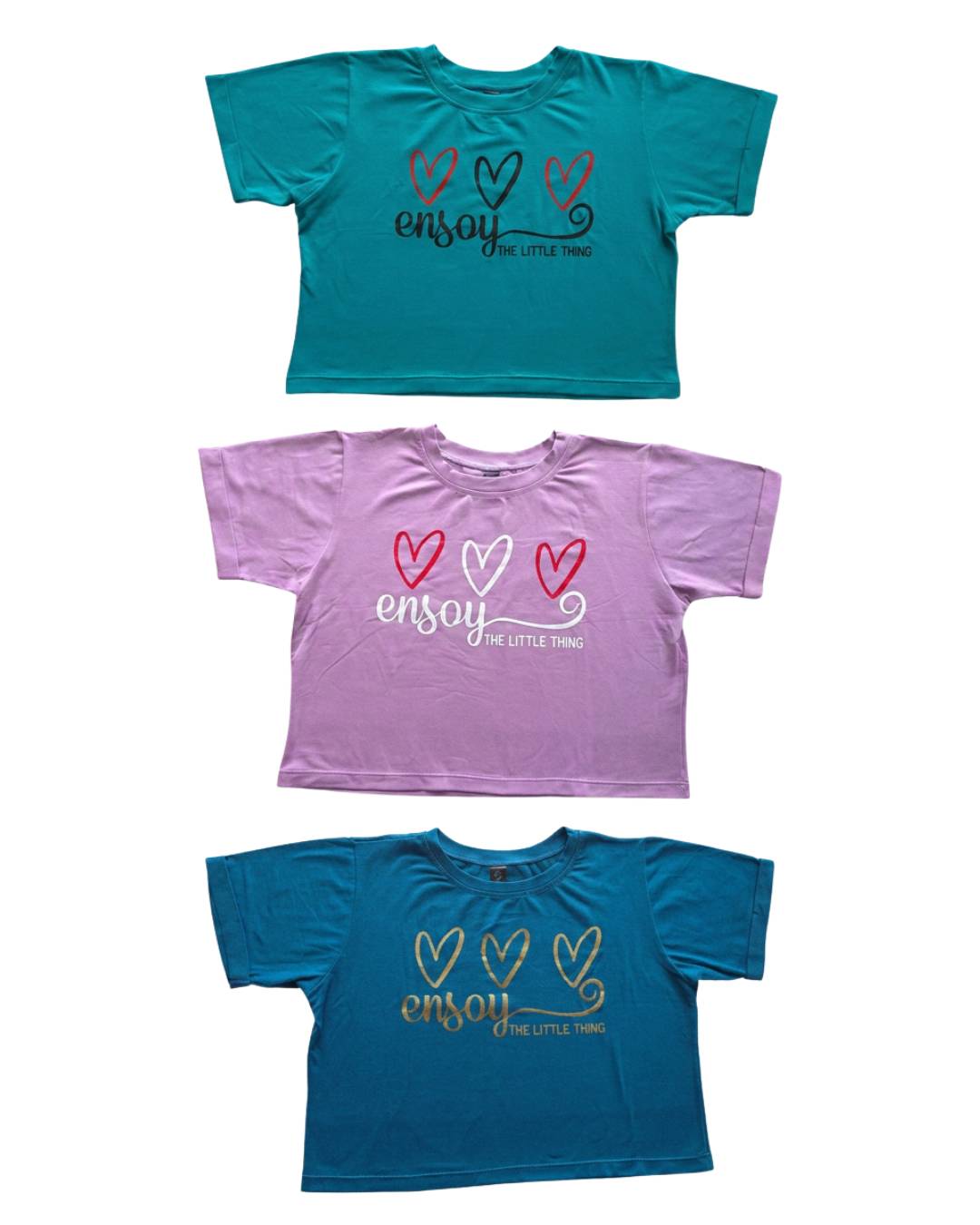 Camiseta mujer variedad de colores estampada