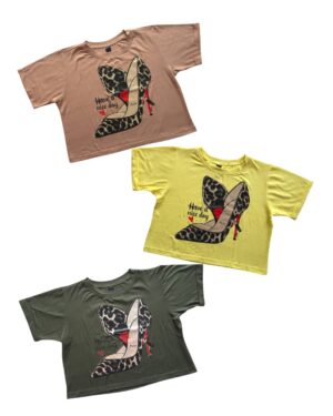 Camiseta colores surtidos plana mujer