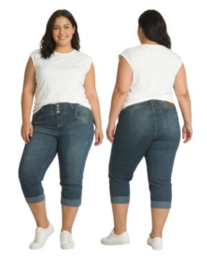 Jeans capri mujer curvy slim