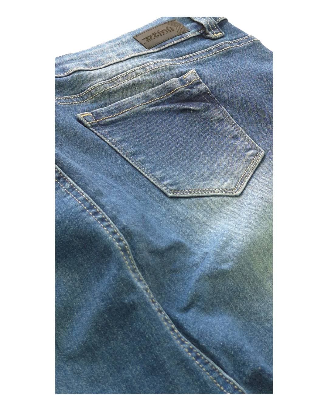 Jeans mujer curvy azul medio detalle posterior