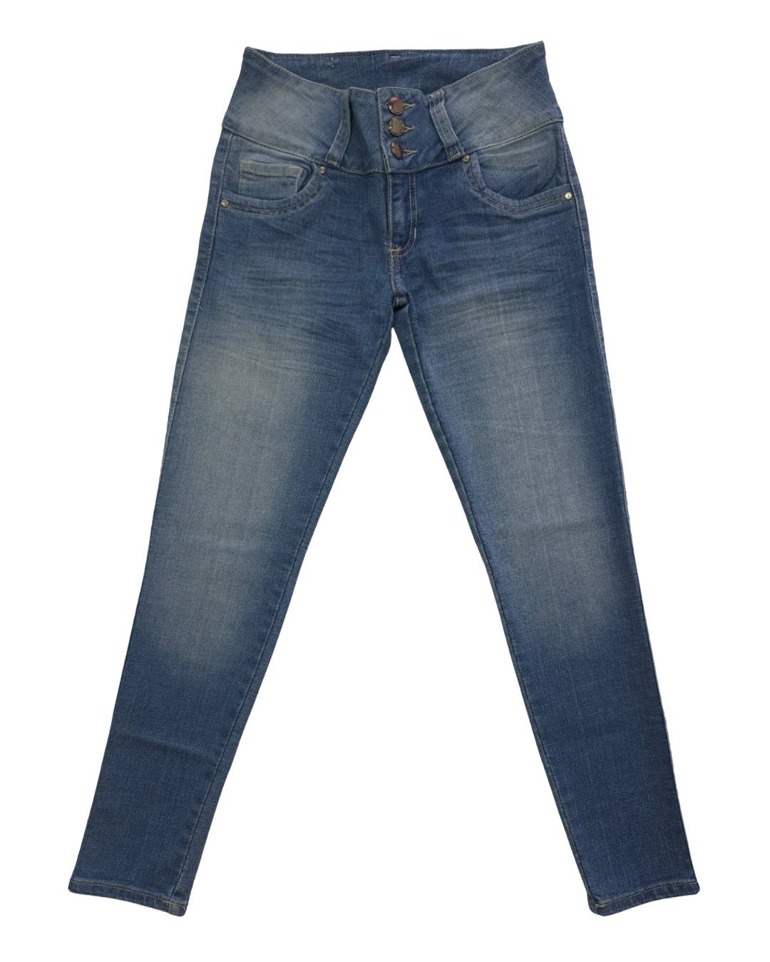 Jean mujer azul frontal