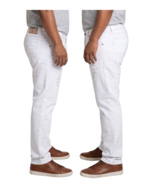 Jean hombre blanco vista lateral